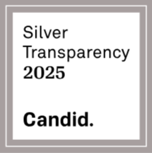 Silver Transparency 2025 Candid. Badge